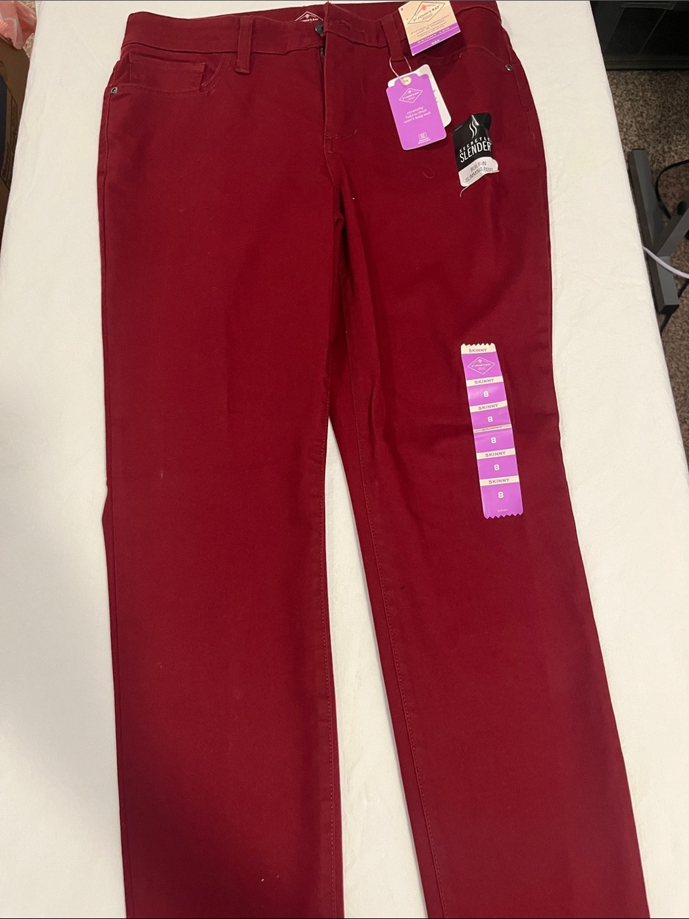St. John's Bay Skinny Jeans - Deep Burgundy